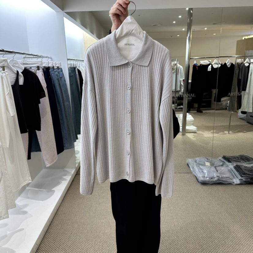 ARTISANAL韓國東大門代購女裝新品26春夏針織衫不含內搭亞麻開衫ARTISANAL針織衫圖色1