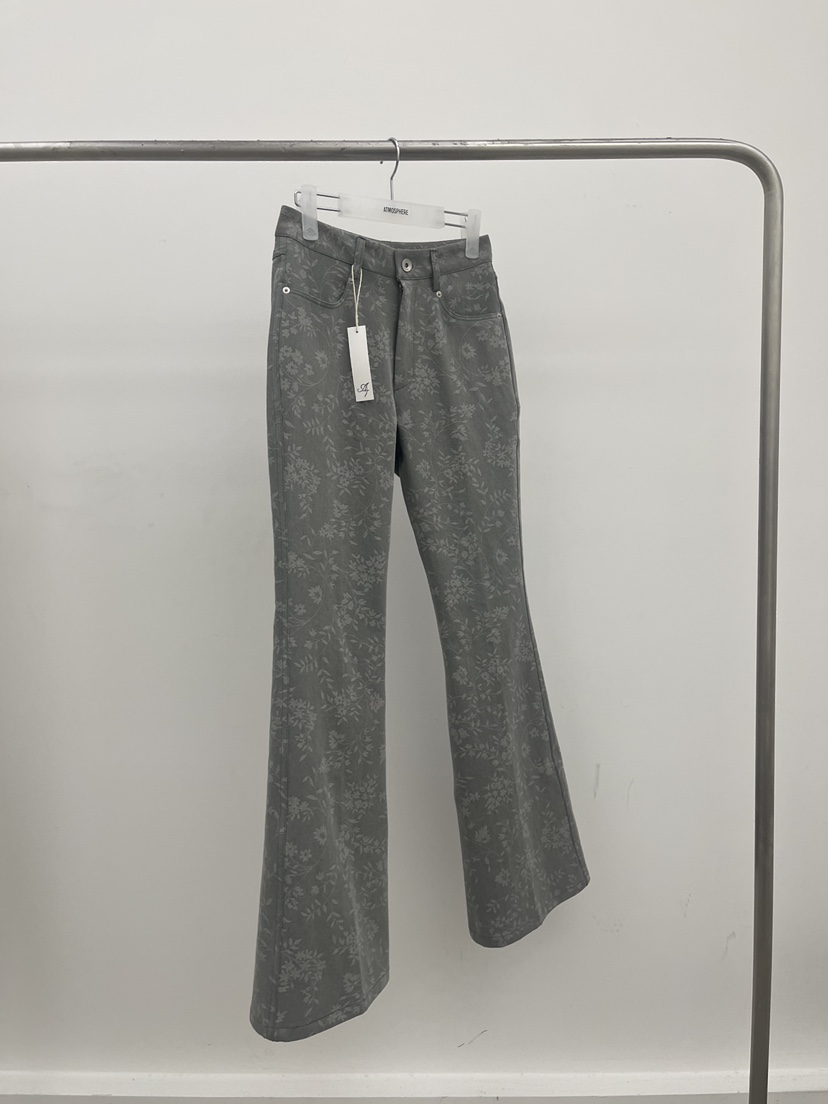 ATMOSPHERE韓國代購女裝新款推薦26春夏時尚熱賣休閑褲喇叭ATMOSPHERE/BLING休閑褲圖色2