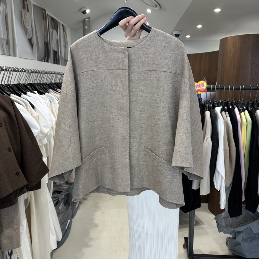 LE EDITION/LEBOENE韓國直郵實拍女裝新品人氣夾克亞麻LE EDITION/LEBOENE夾克圖色2