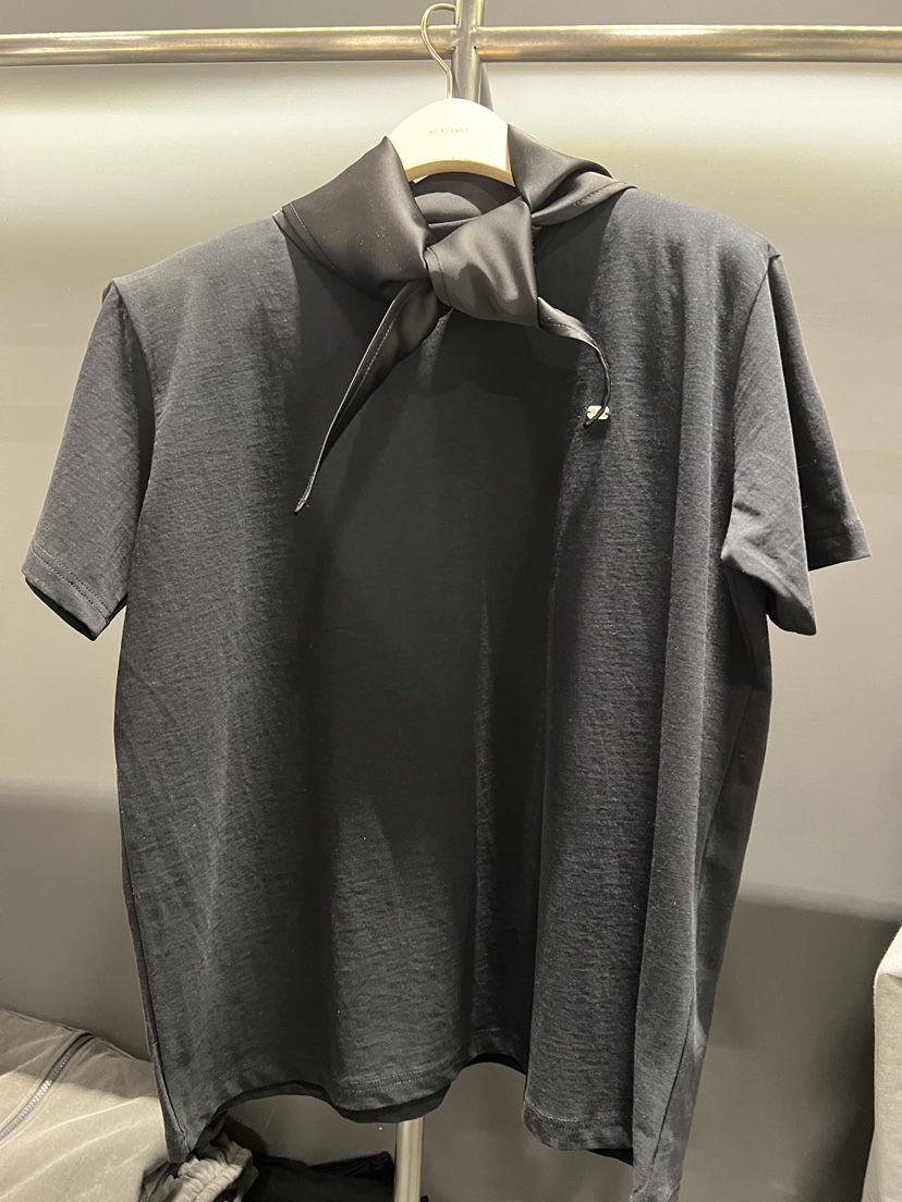 EL BOSQUE韓國東大門代購女士新款26春夏職業T恤不含圍巾EL BOSQUET恤圖色2