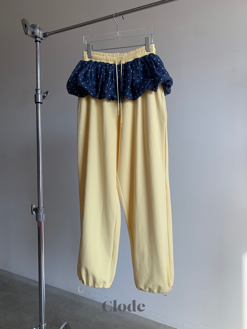 CLODE韓國直郵實拍女裝新款時尚熱賣人氣職業休閑褲圓點分層CLODE休閑褲圖色1