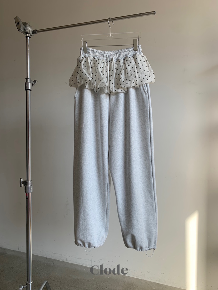 CLODE韓國直郵實拍女裝新款時尚熱賣人氣職業休閑褲圓點分層CLODE休閑褲圖色2