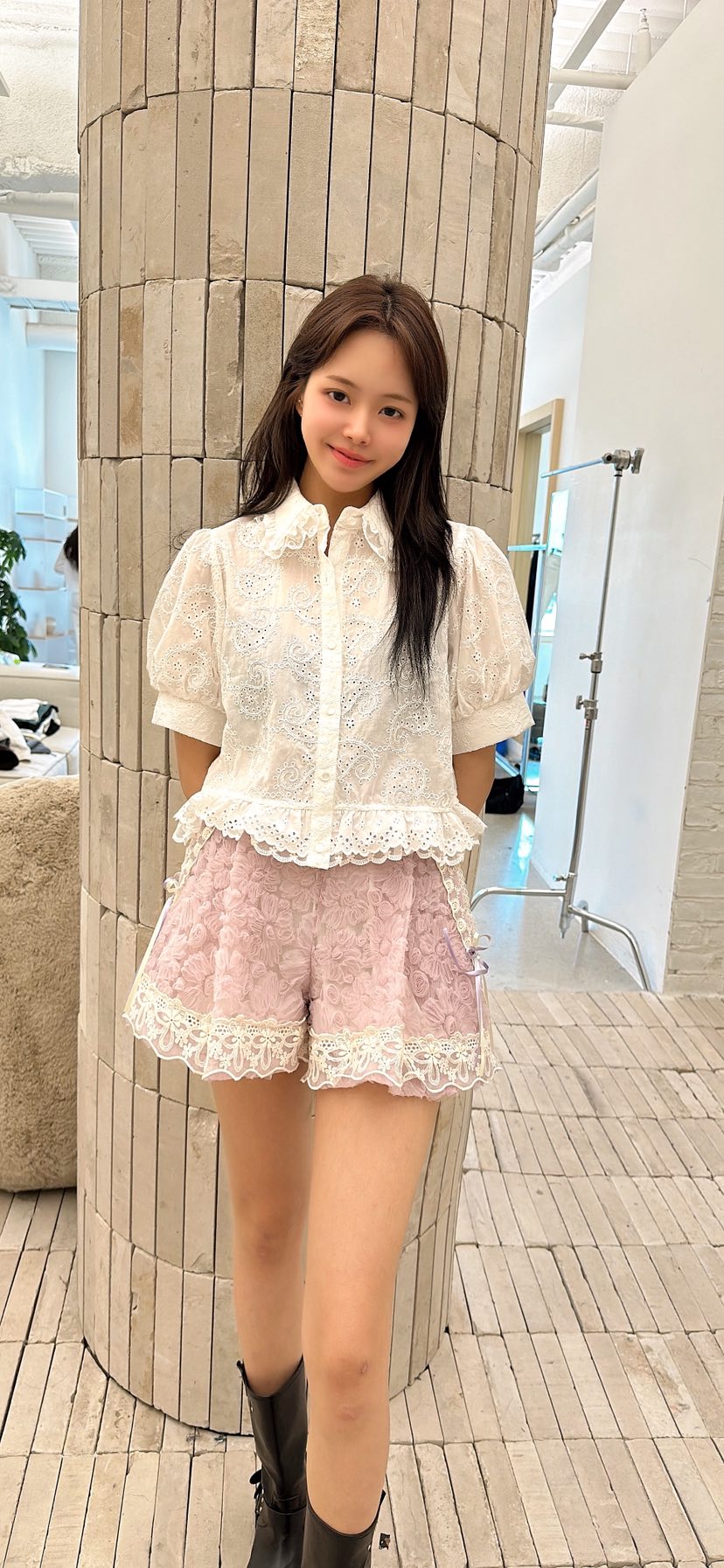 YARD韓國直郵實拍女士新品時尚職業人氣26春夏熱賣短褲刺繡YARD短褲