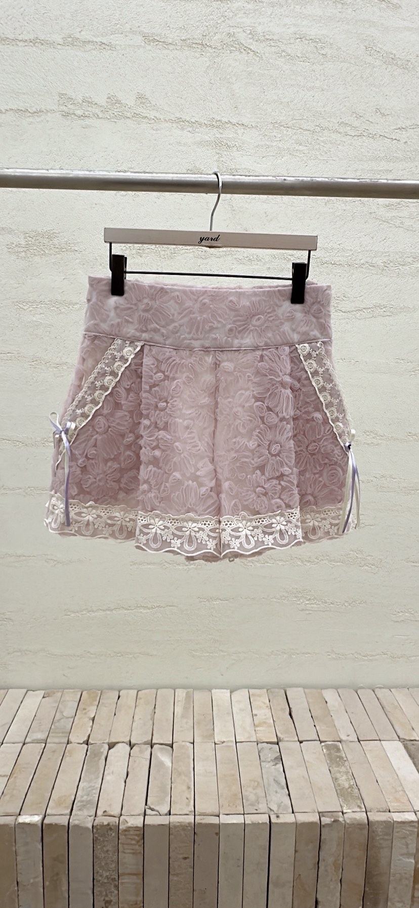 YARD韓國直郵實拍女士新品時尚職業人氣26春夏熱賣短褲刺繡YARD短褲圖色2