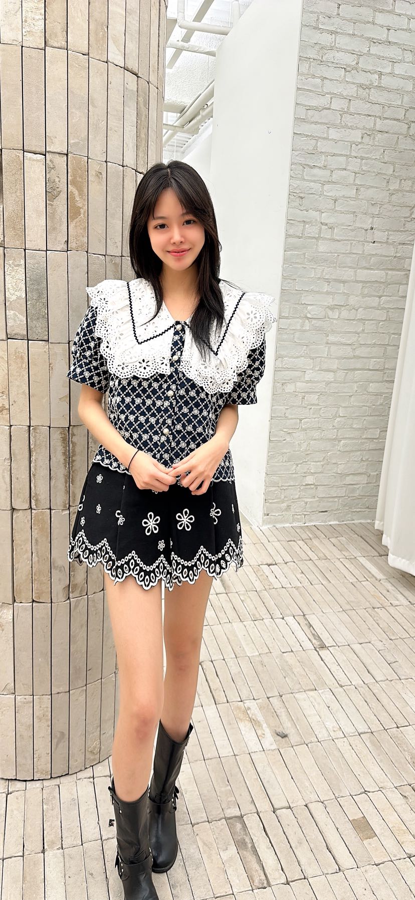 YARD韓國代購女士新款休閑熱賣時尚人氣推薦襯衫蕾絲衫刺繡YARD襯衫/蕾絲衫