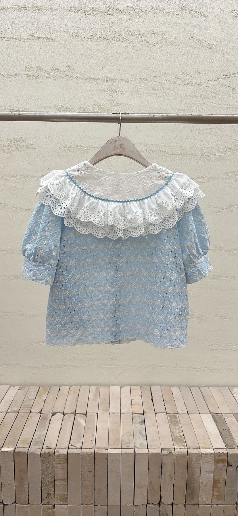 YARD韓國代購女士新款休閑熱賣時尚人氣推薦襯衫蕾絲衫刺繡YARD襯衫/蕾絲衫