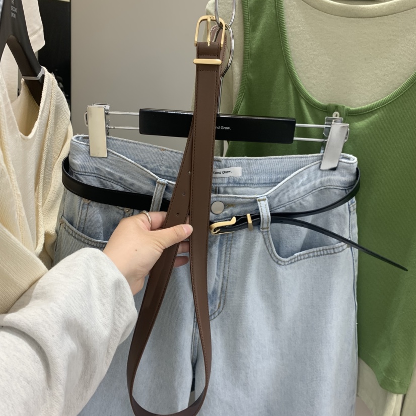 THE SECOND GROW韓國直郵女士新品推薦職業休閑腰帶腰帶THE SECOND GROW腰帶