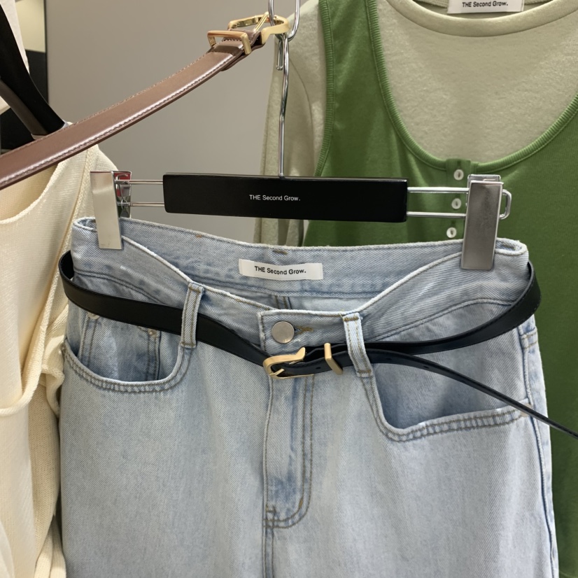 THE SECOND GROW韓國直郵女士新品推薦職業休閑腰帶腰帶THE SECOND GROW腰帶圖色1