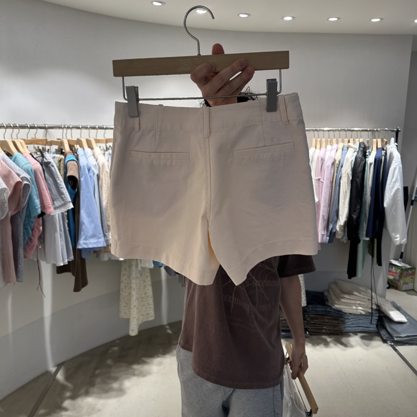 ROOM K-P韓國東大門直郵女裝新款26春夏休閑推薦職業短褲roomk短褲