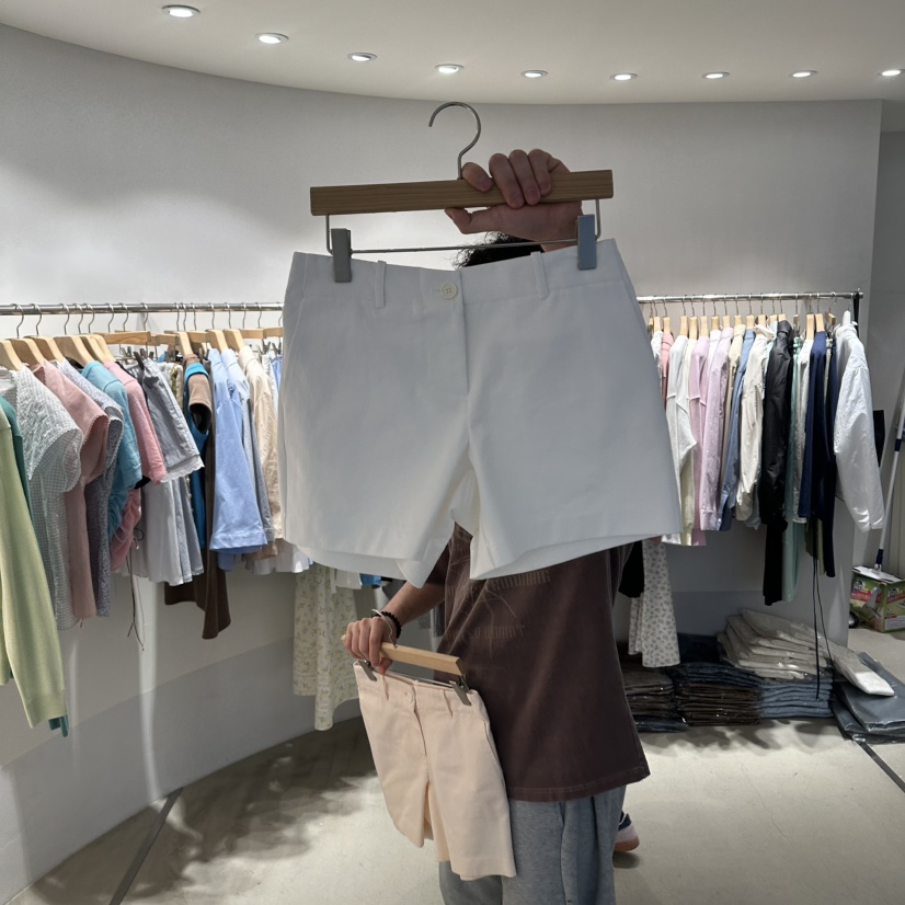 ROOM K-P韓國東大門直郵女裝新款26春夏休閑推薦職業短褲roomk短褲圖色1