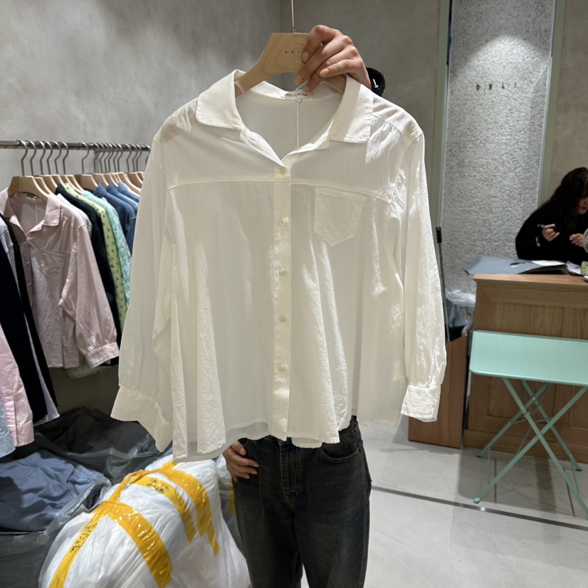 DELI JENNY韓國東大門代購女士新品熱賣職業時尚襯衫蕾絲衫DELI JENNY襯衫/蕾絲衫圖色1