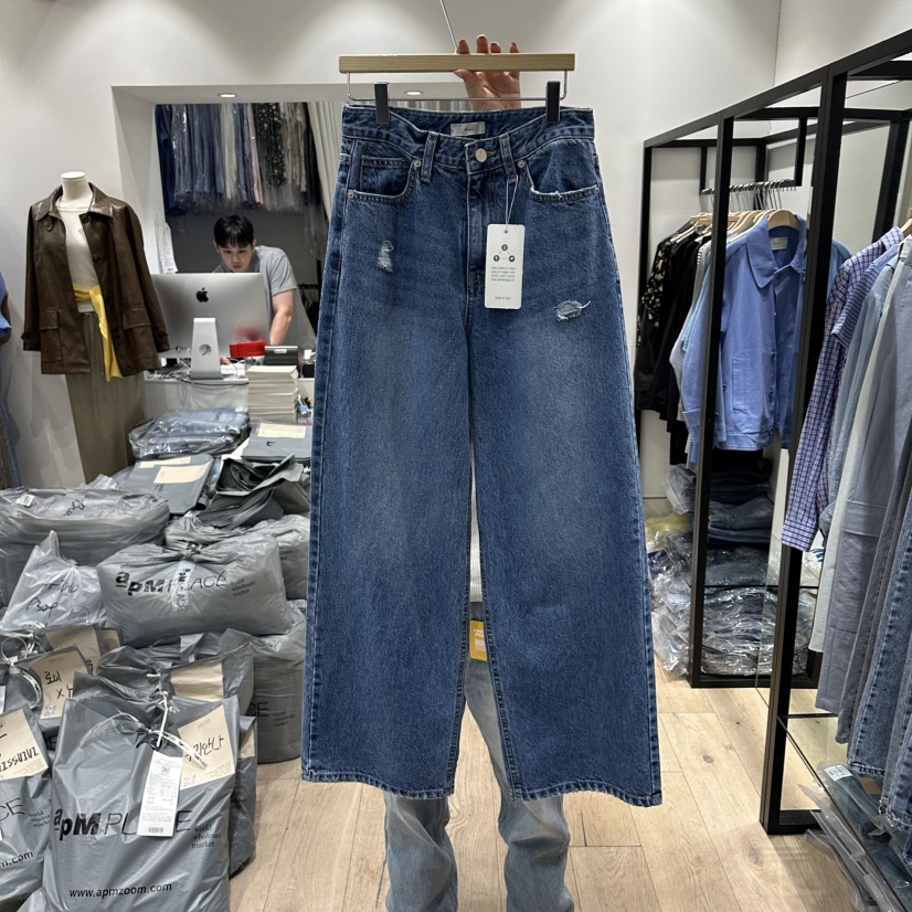 BRUNI/RICOTTA韓國東大門直郵女裝新品人氣休閑時尚牛仔褲BRUNI/RICOTTA牛仔褲圖色1