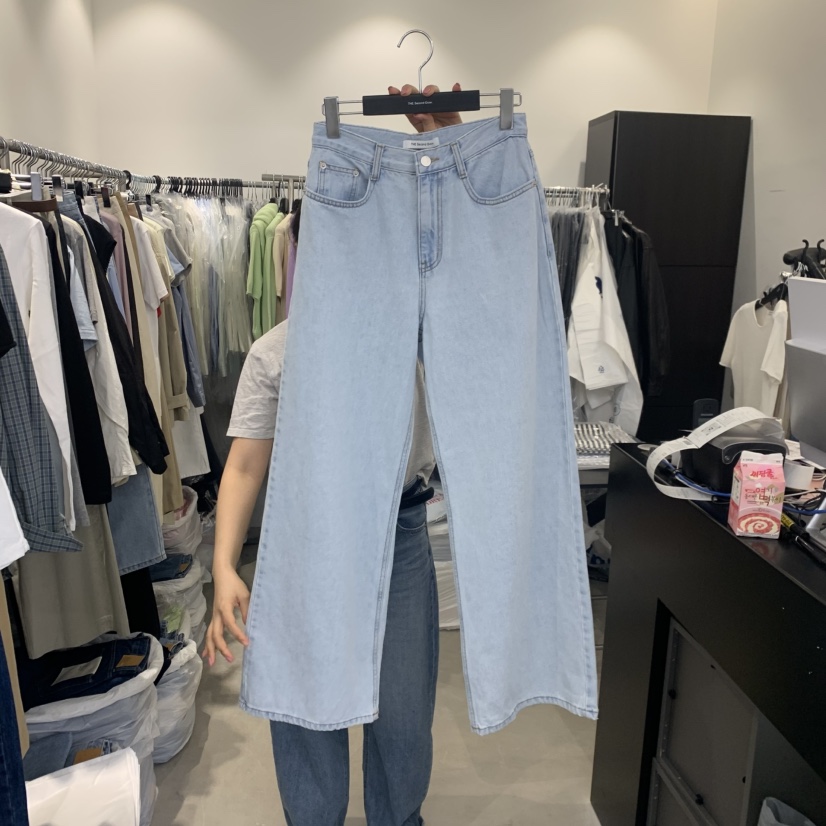THE SECOND GROW韓國東大門代購女士新品推薦時尚牛仔褲THE SECOND GROW牛仔褲圖色1