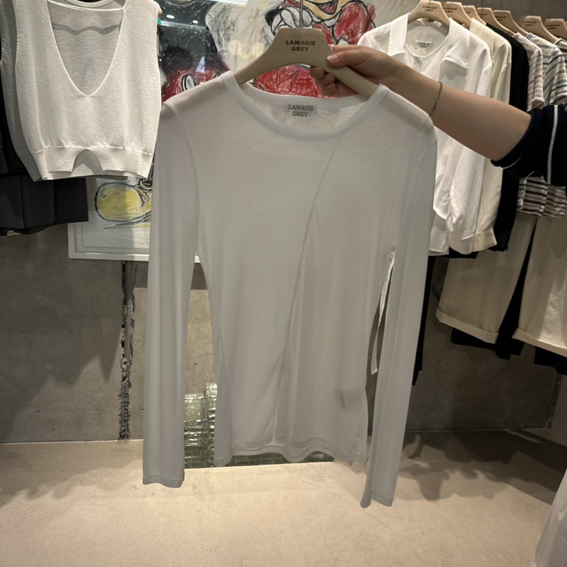LAMAGIEPIE/LAMAGIE GREY韓國直郵女士新品職業長袖T恤LAMAGIEPIE/LAMAGIE GREY長袖T恤圖色2