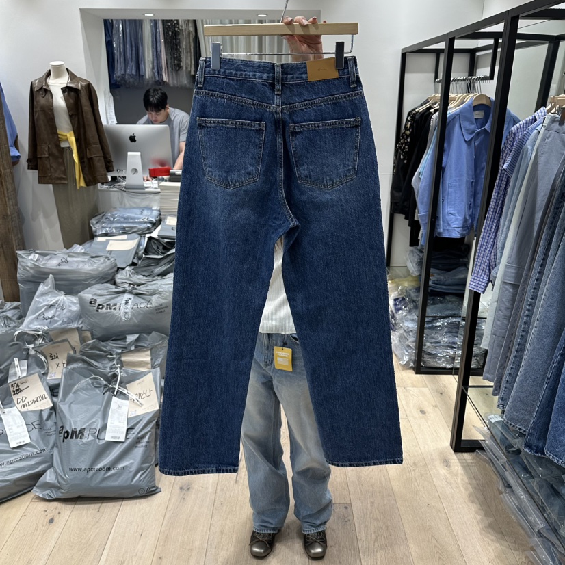 BRUNI/RICOTTA韓國代購女裝新款休閑職業推薦人氣牛仔褲BRUNI/RICOTTA牛仔褲