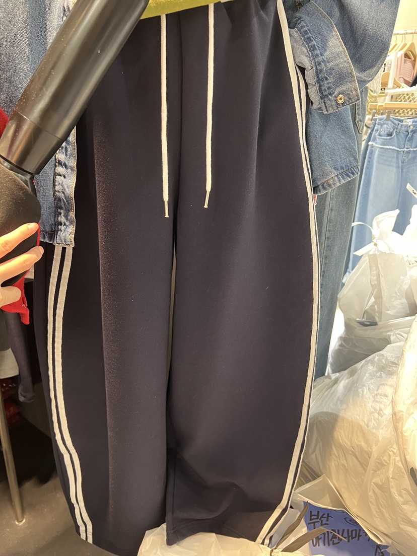 EL BOSQUE韓國直郵女士新款時尚推薦休閑熱賣休閑褲毛圈布EL BOSQUE休閑褲圖色2