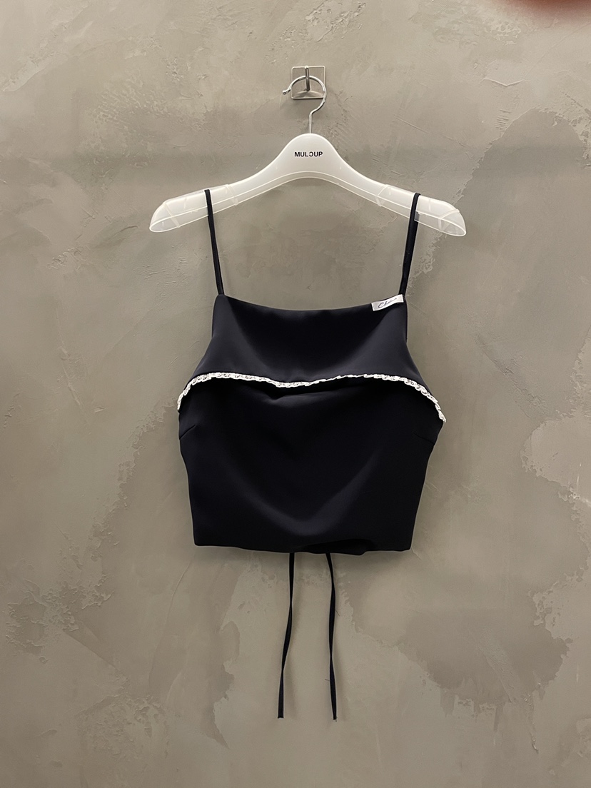 MULCUP韓國東大門代購女裝新款推薦休閑26春夏時尚吊帶背心MULCUP吊帶/背心圖色1深藍色