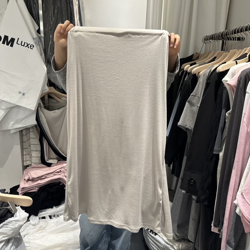 BOWIE韓國直郵女士新款休閑熱賣推薦職業人氣時尚長裙褶皺BOWIE長裙