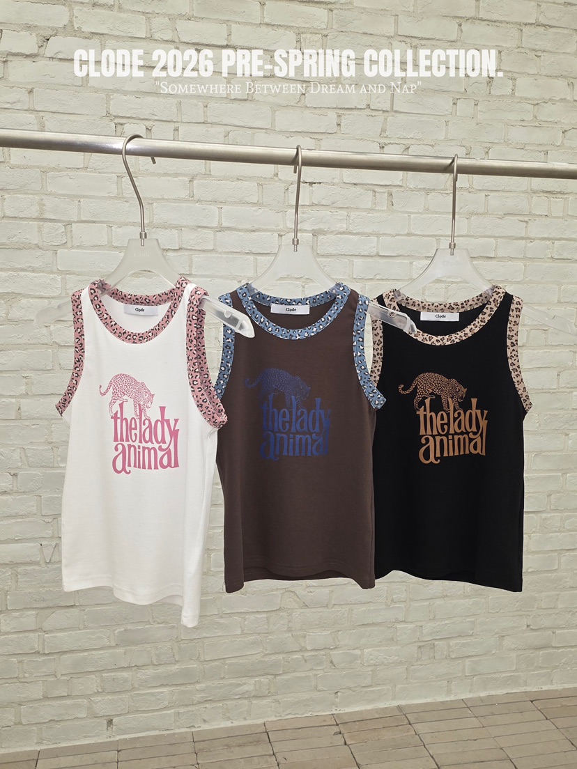 CLODE韓國東大門代購女裝新款休閑職業時尚人氣吊帶背心豹紋CLODE吊帶/背心