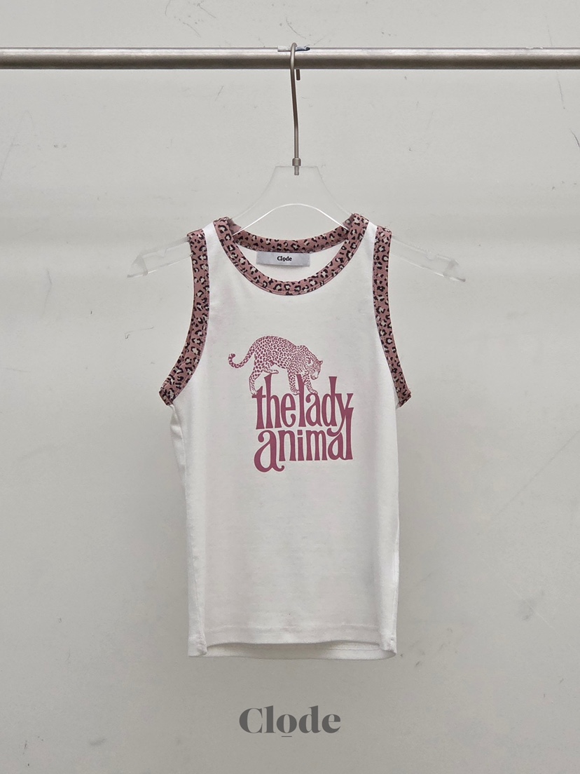 CLODE韓國東大門代購女裝新款休閑職業時尚人氣吊帶背心豹紋CLODE吊帶/背心圖色1