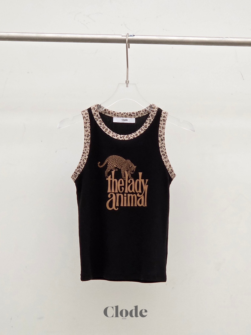 CLODE韓國東大門代購女裝新款休閑職業時尚人氣吊帶背心豹紋CLODE吊帶/背心圖色2