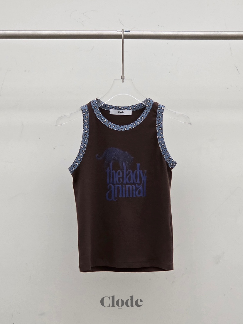 CLODE韓國東大門代購女裝新款休閑職業時尚人氣吊帶背心豹紋CLODE吊帶/背心圖色3