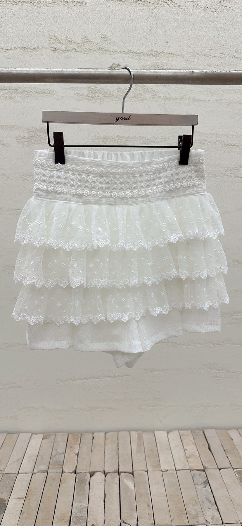 YARD韓國直郵女裝新品人氣時尚職業休閑熱賣推薦短褲刺繡YARD短褲圖色1