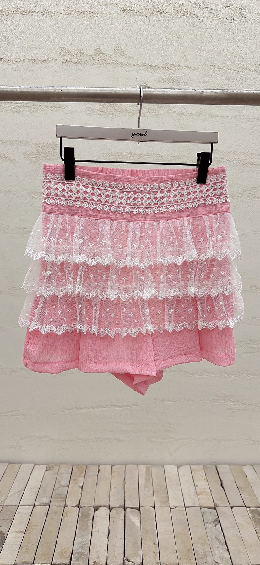 YARD韓國直郵女裝新品人氣時尚職業休閑熱賣推薦短褲刺繡YARD短褲圖色2