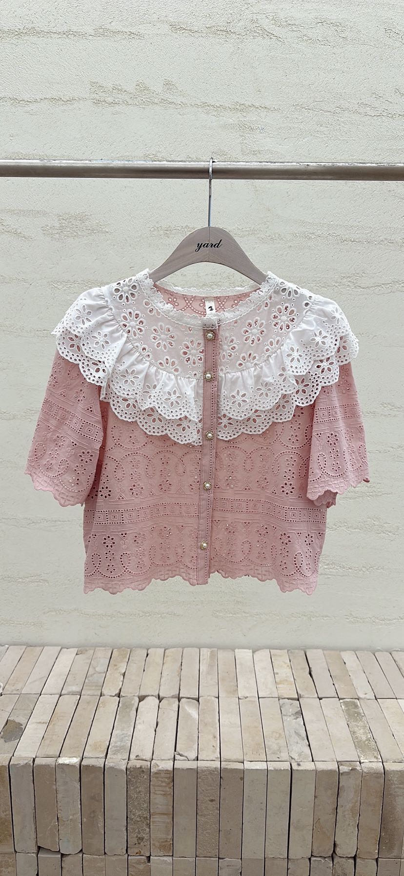 YARD韓國東大門直郵女士新款人氣時尚推薦休閑襯衫蕾絲衫YARD襯衫/蕾絲衫圖色1