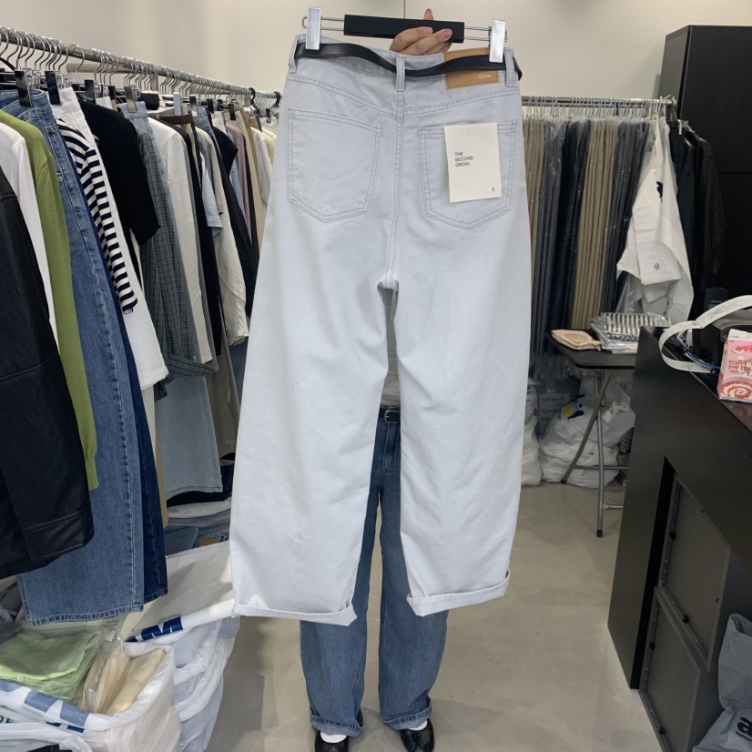 THE SECOND GROW韓國直郵女裝新品26春夏牛仔褲不含腰帶THE SECOND GROW牛仔褲
