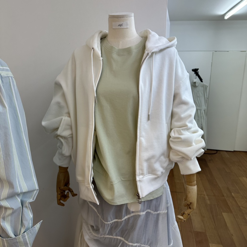 MYNAMEIS/AIME HOPE MAKE韓國東大門直郵女裝新品26春夏夾克不對稱連帽衫MYNAMEIS/AIME HOPE MAKE夾克圖色3