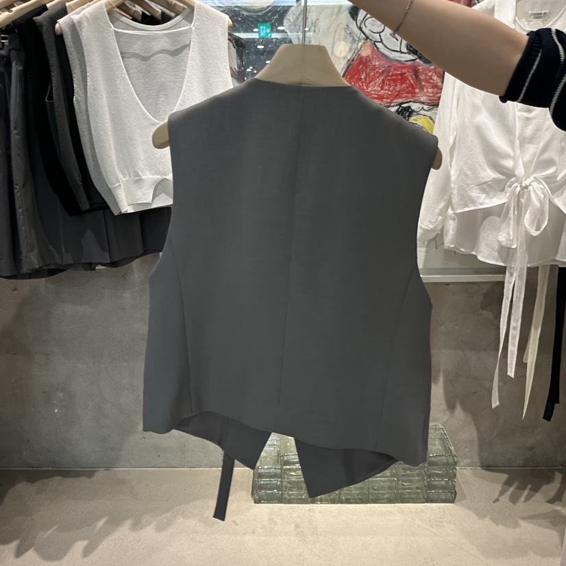 LAMAGIEPIE/LAMAGIE GREY韓國直郵女士新款休閑時尚馬甲LAMAGIEPIE/LAMAGIE GREY馬甲