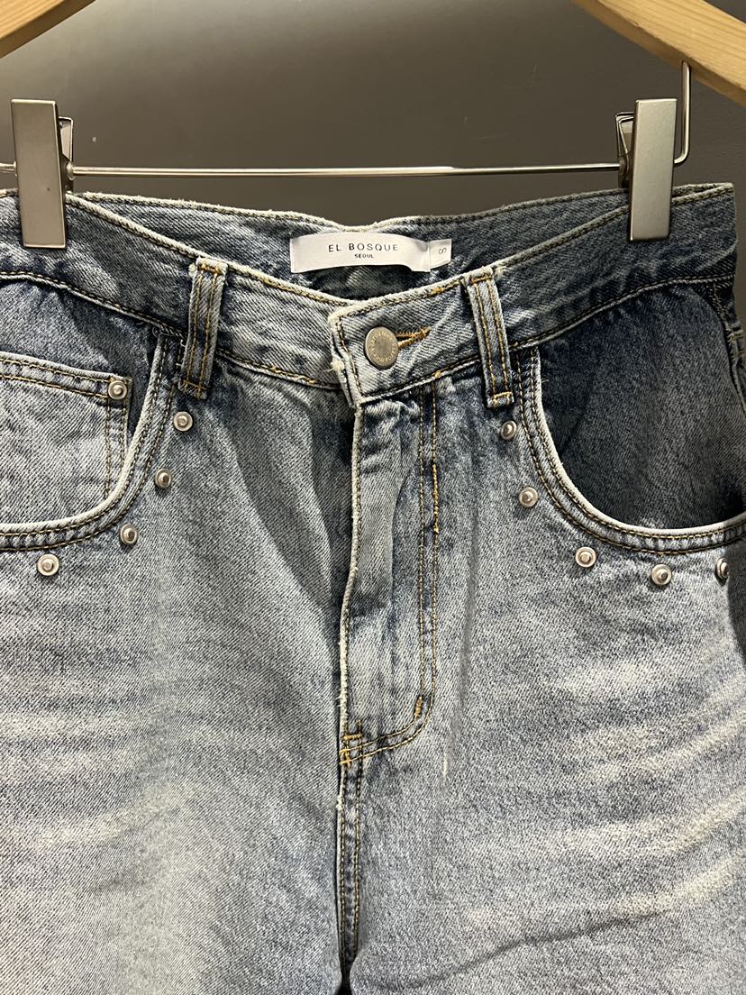 EL BOSQUE韓國直郵實拍女士新款休閑時尚人氣26春夏牛仔褲EL BOSQUE牛仔褲