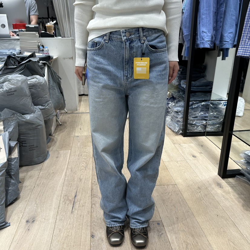 BRUNI/RICOTTA韓國直郵實拍女裝新品26春夏熱賣休閑牛仔褲BRUNI/RICOTTA牛仔褲圖色1