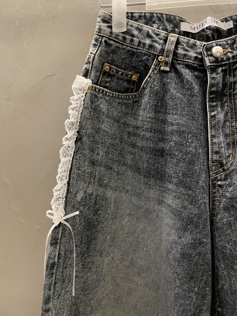 MULCUP韓國代購女士新品熱賣休閑職業時尚人氣推薦牛仔褲MULCUP牛仔褲