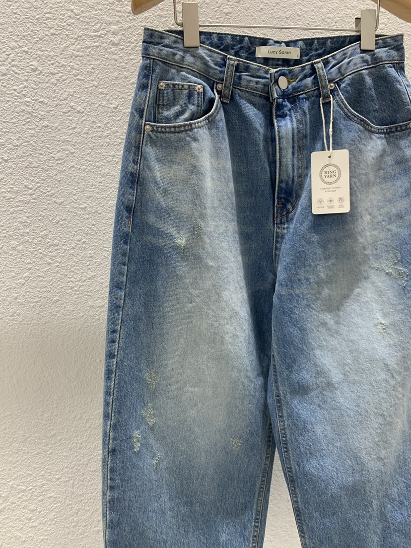 LUCY SALON韓國直郵女裝新品休閑推薦時尚人氣牛仔褲口袋LUCY SALON牛仔褲