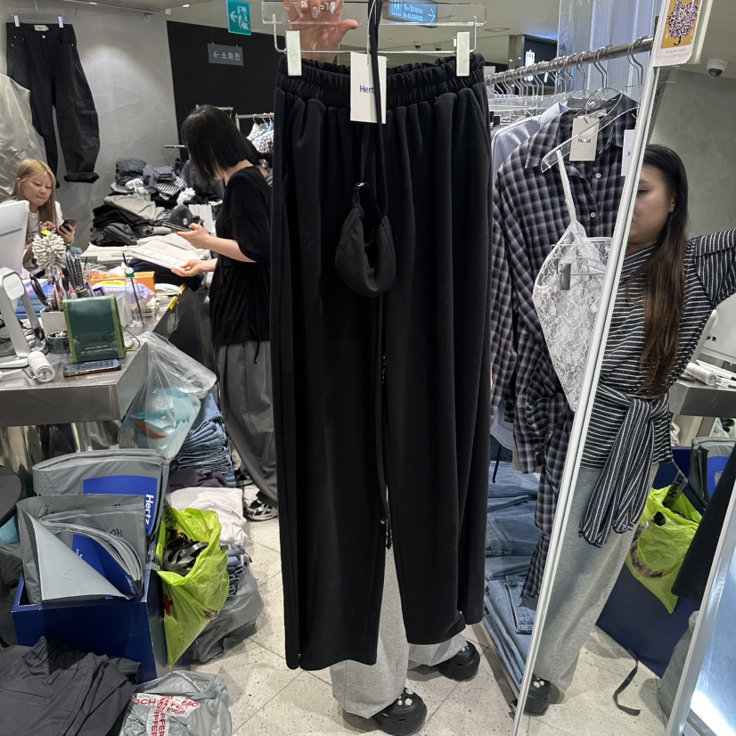 HERTZ-P韓國代購女士新款職業推薦時尚人氣休閑褲口袋含包HERTZ-P休閑褲圖色2