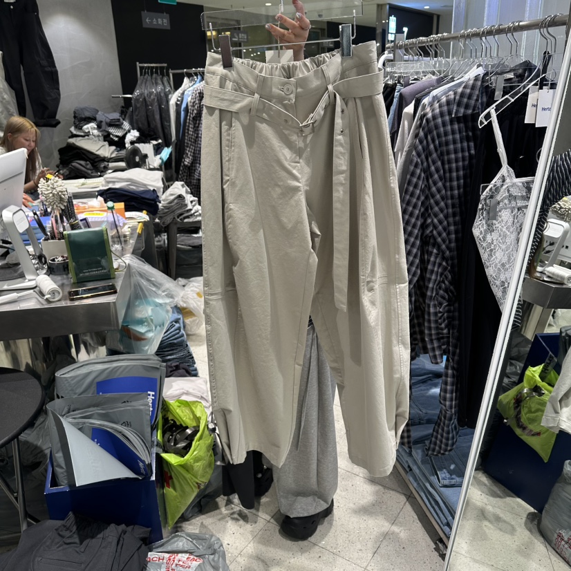 HERTZ-P韓國東大門直郵女士新品職業推薦人氣休閑褲含腰帶HERTZ-P休閑褲圖色1