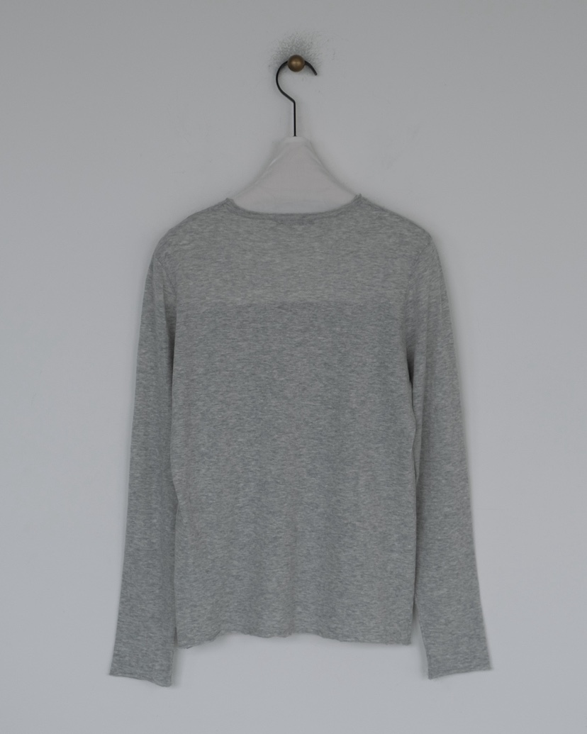 HONG-P韓國直郵實拍女裝新品熱賣職業長袖T恤亞麻布復古HONG-P長袖T恤