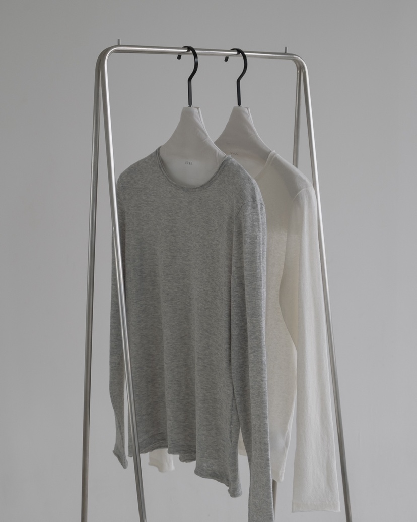 HONG-P韓國直郵實拍女裝新品熱賣職業長袖T恤亞麻布復古HONG-P長袖T恤