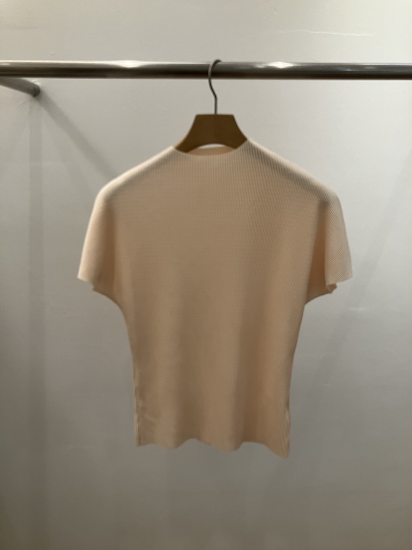 FL LANEL韓國直郵女士新品熱賣職業時尚休閑26春夏T恤褶皺FL LANELT恤圖色2