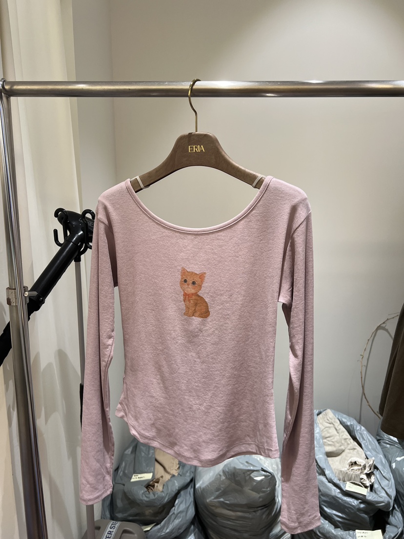 HUE/ERIA韓國東大門直郵女裝新品職業時尚26春夏長袖T恤HUE/ERIA長袖T恤圖色2