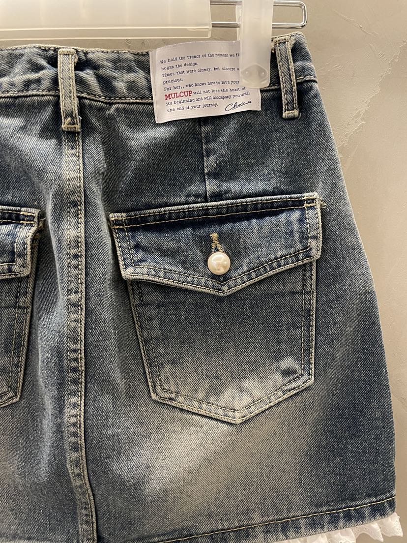 MULCUP韓國直郵實拍女裝新品時尚熱賣休閑職業26春夏短裙MULCUP短裙