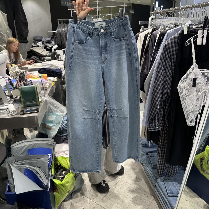 HERTZ-P韓國東大門直郵女裝新款人氣時尚推薦熱賣牛仔褲HERTZ-P牛仔褲圖色1