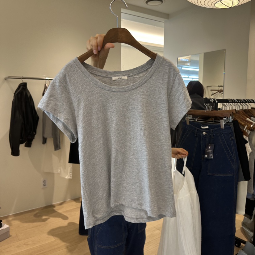 AGO韓國東大門代購女裝新款職業26春夏人氣休閑時尚熱賣T恤AGOT恤圖色1