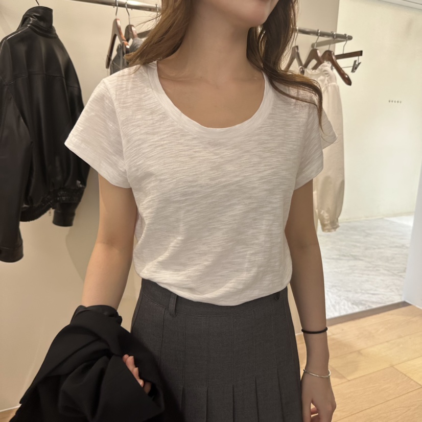 AGO韓國東大門代購女裝新款職業26春夏人氣休閑時尚熱賣T恤AGOT恤圖色3