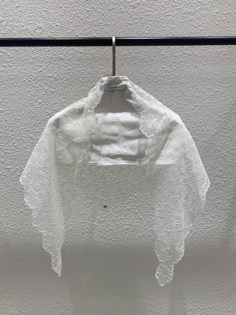 LUCY SALON韓國直郵實拍女裝新款熱賣休閑圍巾披肩蕾絲圍巾LUCY SALON圍巾/披肩圖色1
