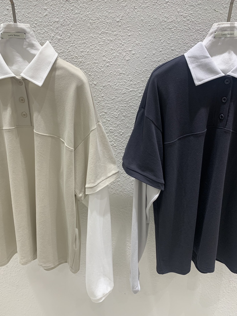 LUCY SALON韓國東大門直郵女裝新款休閑職業26春夏長袖T恤LUCY SALON長袖T恤