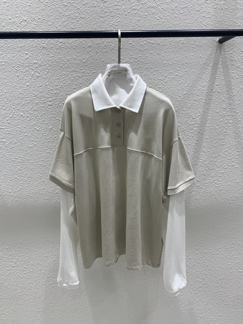 LUCY SALON韓國東大門直郵女裝新款休閑職業26春夏長袖T恤LUCY SALON長袖T恤圖色1