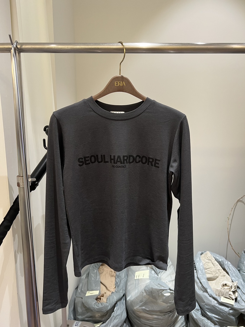 HUE/ERIA韓國直郵女裝新品熱賣時尚人氣26春夏休閑長袖T恤HUE/ERIA長袖T恤圖色2